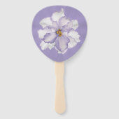 美しいラベンダーオーキッド ハンドファン (裏面)