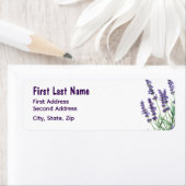 美しいラベンダーガーデンフラワーフローラ ラベル (インサイチュ)