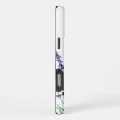 美しいラベンダーガーデンフラワーフローラ iPhoneケース (右側面)