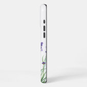 美しいラベンダーガーデンフラワーフローラ iPhoneケース (左側面)