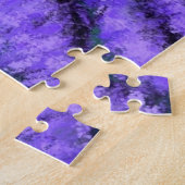 美しいラベンダーフィールドアットスターリーナイト – スケッチ ジグソーパズル (側面)