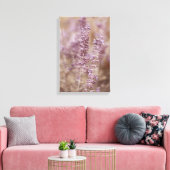 美しいラベンダーモンタナワイルドフラワー キャンバスプリント (インサイチュ (リビング))