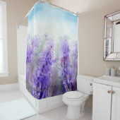 美しいラベンダー畑 シャワーカーテン (インサイチュ)