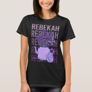 美しいラベンダー – レベッカ名 Tシャツ