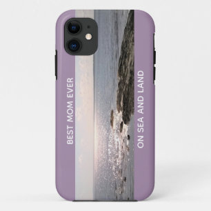 美しいラベ最高のンダーの母の海の写真 iPhone 11 ケース