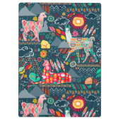 美しいラマのクリップボード クリップボード (裏面)