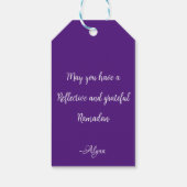 美しいラマダンムバラクギフトラベル ギフトタグ (裏面)