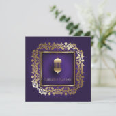 美しいラマダンムバラクパープルアンドゴールデン シーズンカード (スタンド正面)