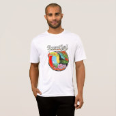 美しいランサローテ島の旅のワッペン Tシャツ (正面フル)