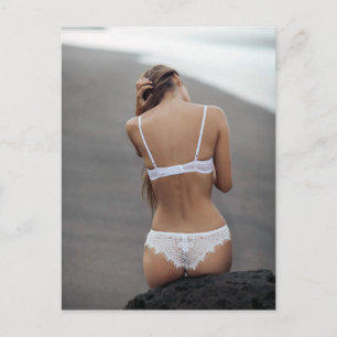 美しいランジェリーモデル写真はがき ポストカード