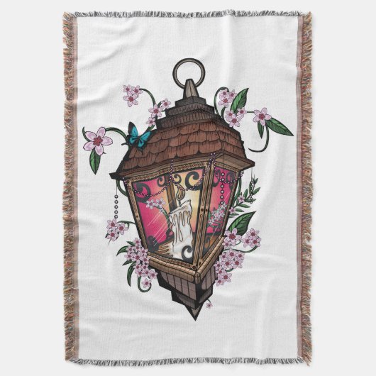 美しいランタン スローブランケット (正面縦)