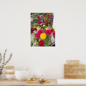 美しいランヌンキュラス春フラワーガーデンポスター ポスター (キッチン)