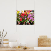 美しいランヌンキュラス春フラワーガーデンポスター ポスター (キッチン)