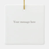 美しいリアリスティックピアノ鍵パーソナライズされた音楽 セラミックオーナメント (裏面)