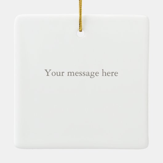 美しいリアリスティックピアノ鍵パーソナライズされた音楽 セラミックオーナメント (裏面)