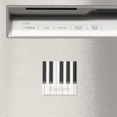 美しいリアリスティックピアノ鍵パーソナライズされた音楽 マグネット (インサイチュ (食洗機))