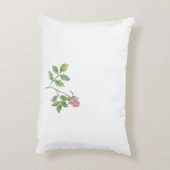 美しいリアルな水彩バラ。 アクセントクッション (裏面(縦))