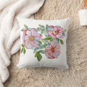 美しいリアルな水彩バラ。 クッション (ブランケット)