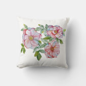 美しいリアルな水彩バラ。 クッション (正面)