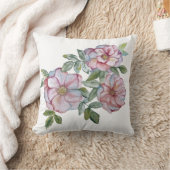 美しいリアルな水彩バラ。 クッション (ブランケット)