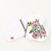 美しいリアルな水彩バラ。 ノートブック (内部)