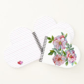 美しいリアルな水彩バラ。 ノートブック (内部)