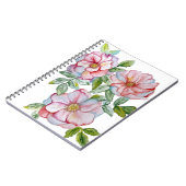 美しいリアルな水彩バラ。 ノートブック (左側)