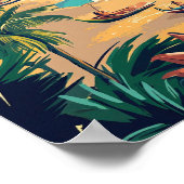 美しいリオデジャネイロブラジル旅行 ポスター (角)