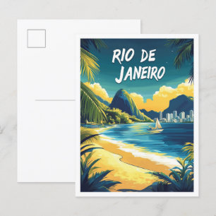 美しいリオデジャネイロブラジル旅行 ポストカード