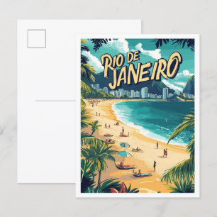 美しいリオデジャネイロブラジル旅行 ポストカード