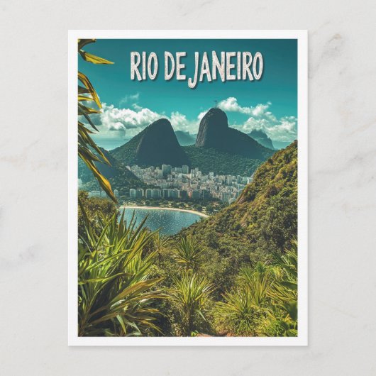 美しいリオデジャネイロブラジル旅行 ポストカード (正面)