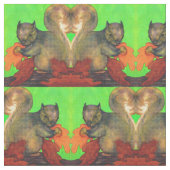 美しいリスプリント ファブリック (クローズアップ)