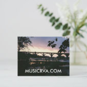 美しいリッチモンドバージニアサンセット ポストカード (スタンド正面)