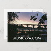 美しいリッチモンドバージニアサンセット ポストカード (正面/裏面)