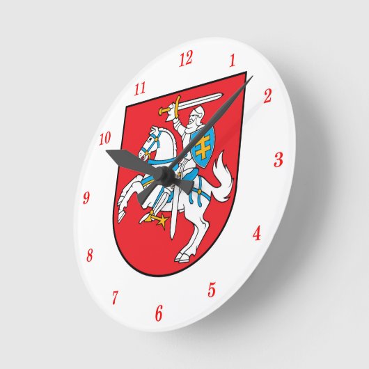 美しいリトアニアヴィティスの壁時計 ラウンド壁時計 (傾斜)