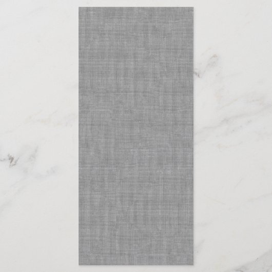 美しいリネンブライダルシャワーメニュー メニュー (裏面)