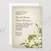 美しいリハーサルの夕食の招待状 招待状 (正面/裏面)