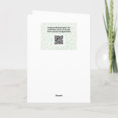 美しいリリーフラワーアートのイースターカード カード (裏面)