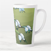 美しいリリー：春のセレニティの繊細なダンス カフェラテマグ (右)