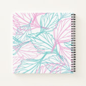 美しいリーフパターンノートブック ノートブック (裏面)