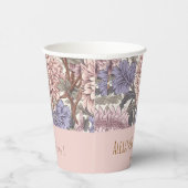 美しいルキシーフェミニンフローラピンクと紫 紙コップ (右)