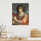 美しいルナムーンの女神チャールズ・エドワード・ハレ ポスター (キッチン)