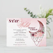 美しいルースティック三日月曼荼羅 招待状 (スタンド正面)