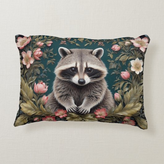 美しいルーンピンクフローラ アクセントクッション (裏面)