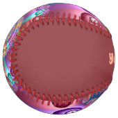 美しいレインボーカラー抽象芸術フラクタルアート名 ソフトボール (正面左)