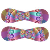 美しいレインボーカラー抽象芸術フラクタルアート ソフトボール (パネル)