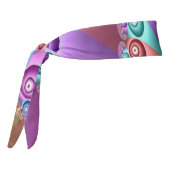 美しいレインボーカラー抽象芸術フラクタルアート タイヘッドバンド (回転270)