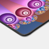 美しいレインボーカラー抽象芸術フラクタルアート デスクマット (コーナー)