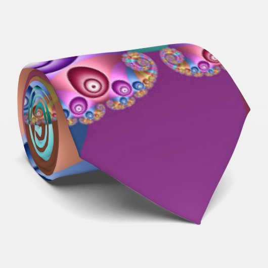 美しいレインボーカラー抽象芸術フラクタルアート ネクタイ (ロール)
