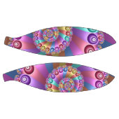 美しいレインボーカラー抽象芸術フラクタルアート バスケットボール (パネル)